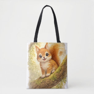 Sac fourre-tout écureuil mignon animal kawaii