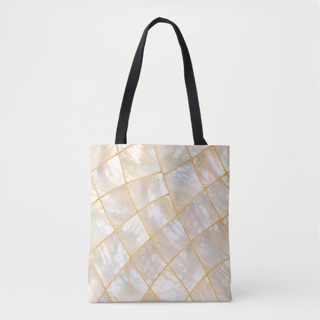 Sac fourre-tout Élégance Pearl Grid (Devant)
