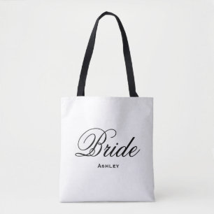 Sac fourre-tout élégant à jeune mariée de mariage