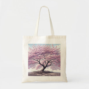 Sac fourre-tout élégant à motif de fleurs de ceris