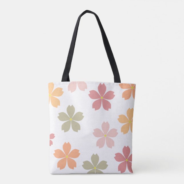 Sac fourre-tout élégant à motif floral géant  (Dos)