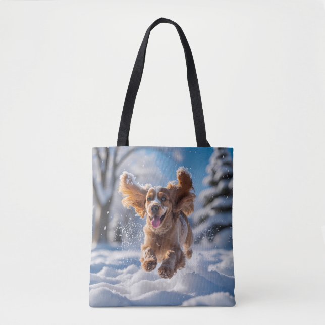 Sac fourre-tout élégant Cocker Spaniel (Devant)