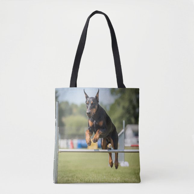 Sac fourre-tout élégant Doberman Pinscher (Devant)