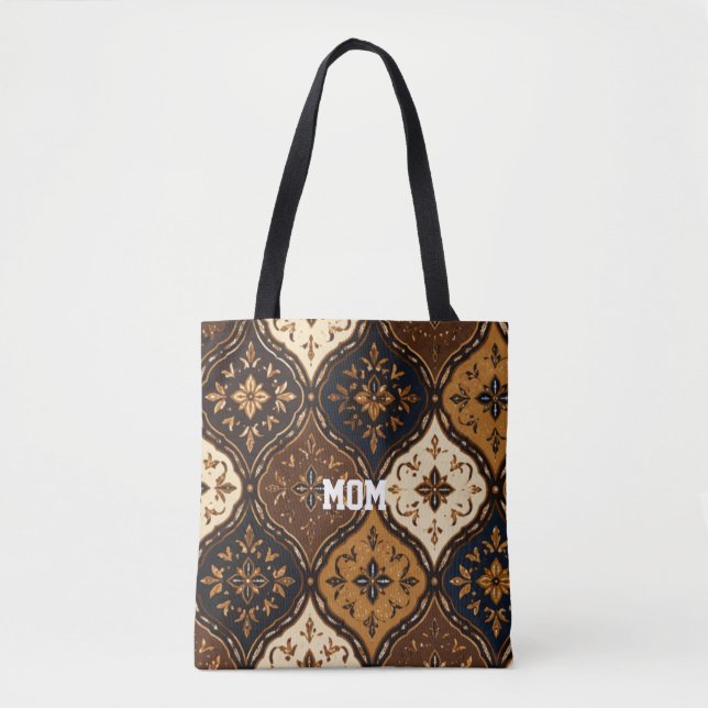 Sac fourre-tout élégant en batik (Devant)