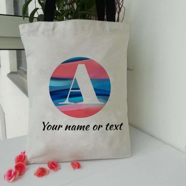 Sac fourre-tout élégant et simple avec monogramme  (Créateur téléchargé)