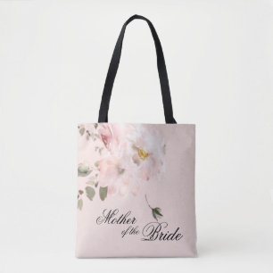Sac fourre-tout élégant floral rose pour la mère d
