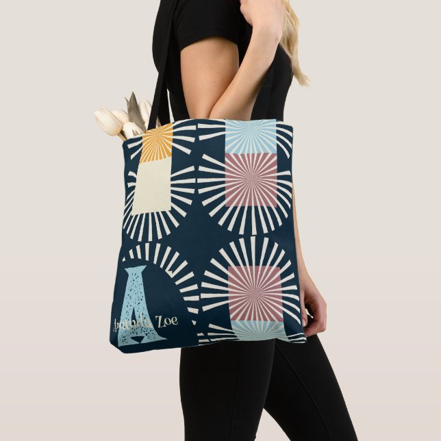 Sac fourre-tout élégant moderne à monogramme (De près)