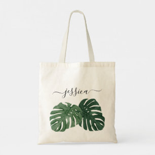 Sac fourre-tout élégant Monstera tropical