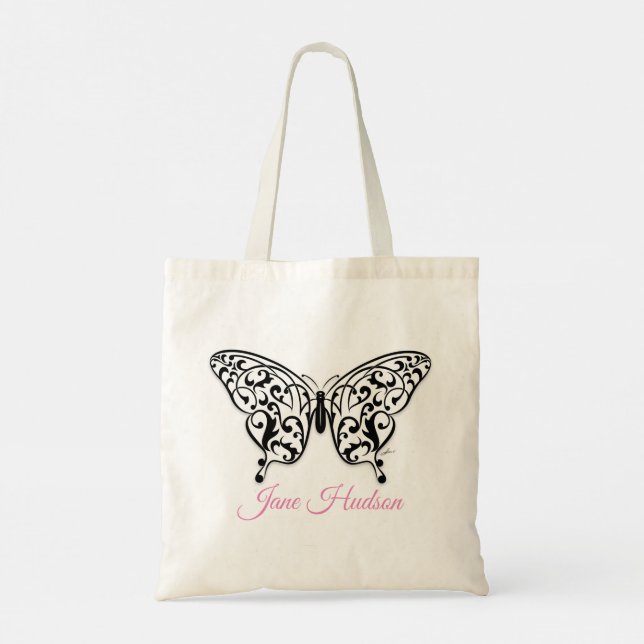 Sac fourre-tout élégant papillon dessiné par Eksi (Dos)
