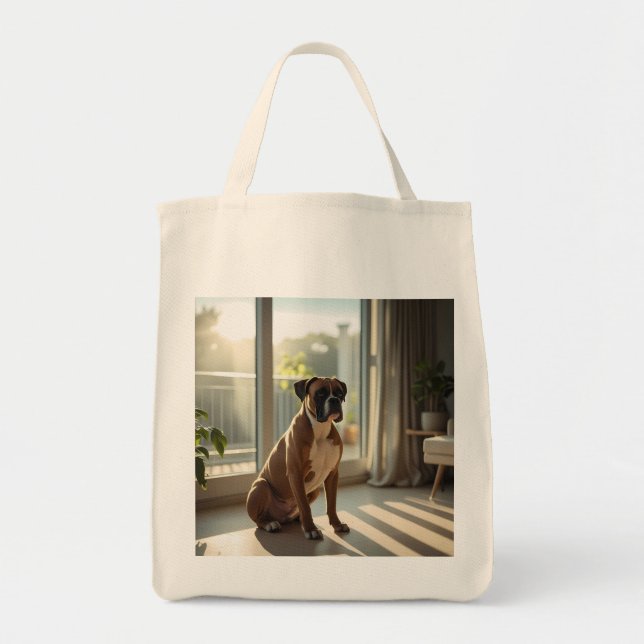 Sac fourre-tout élégant pour épicerie Boxer (Devant)