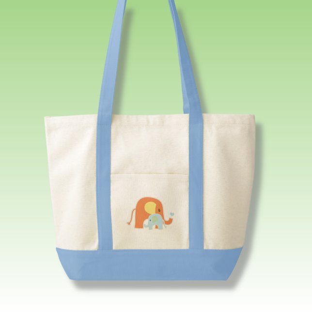 Sac fourre-tout éléphant bébé garçon bleu (Créateur téléchargé)