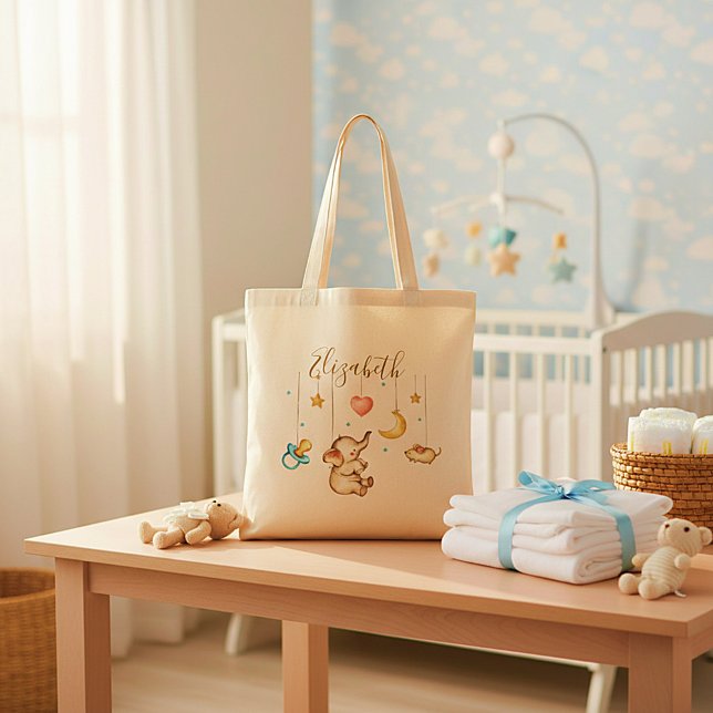 Sac fourre-tout éléphant bébé Mignon (Créateur téléchargé)