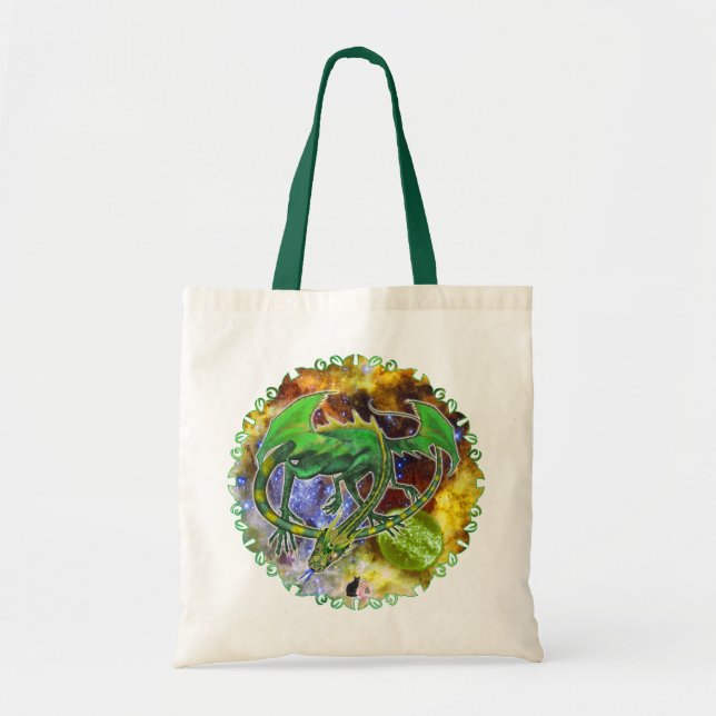 Sac fourre-tout Emerald Cosmic Dragon (Devant)