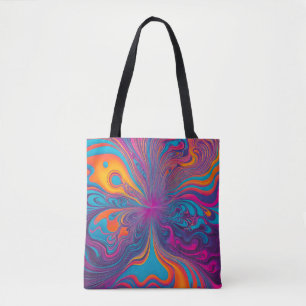 Sac fourre-tout en art à pinceau aérien psychédéli