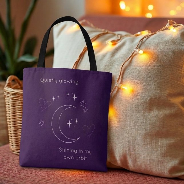 Sac fourre-tout en art linéaire céleste violet per (Créateur téléchargé)
