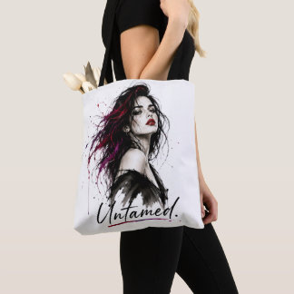 Sac fourre-tout en coton minimaliste Untamed. Stat