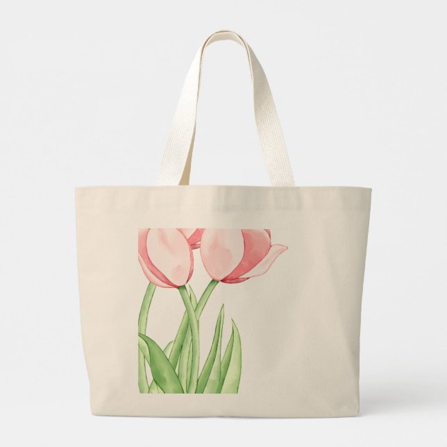 Sac fourre-tout en fleur de tulipe (Dos)