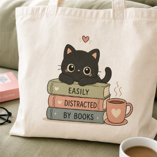 Sac fourre-tout en forme de chat noir mignon facil