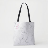 Sac fourre-tout en marbre avec Momogramme initial