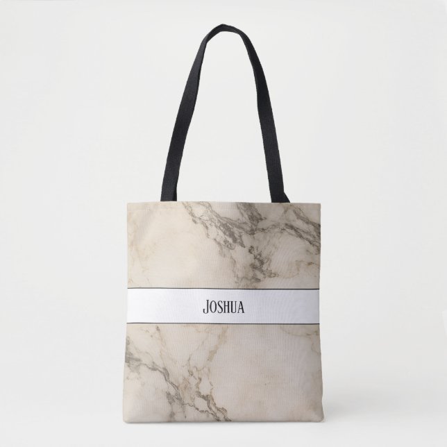 sac fourre-tout en marbre vintage monogramme (Devant)