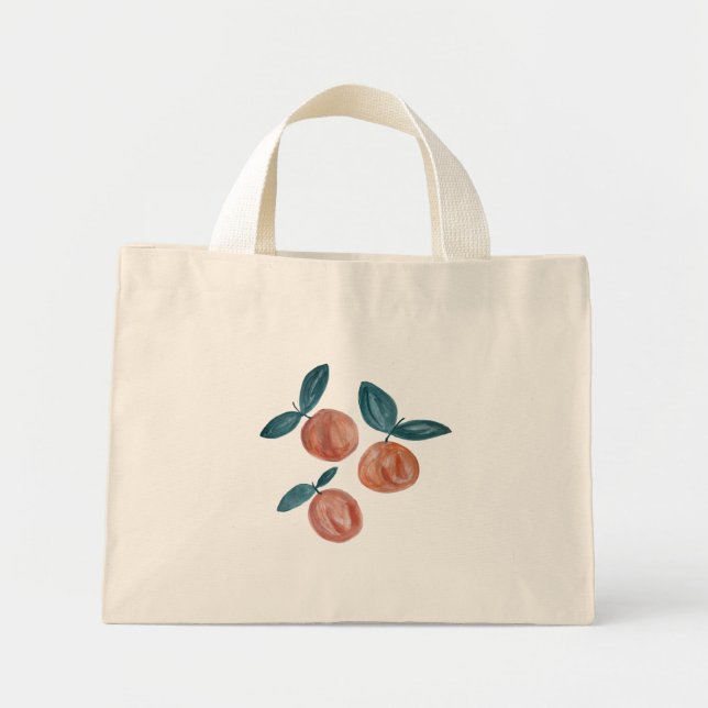 Sac fourre-tout En Petite Toile Orange (Devant)