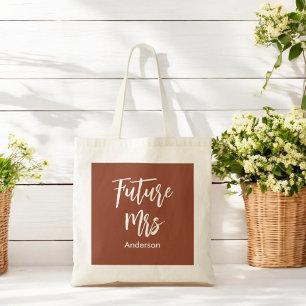 Sac fourre-tout en terracotta Future Mrs Brown pou