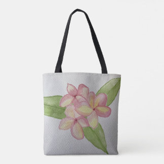 Sac fourre-tout en tissu avec design floral frangi