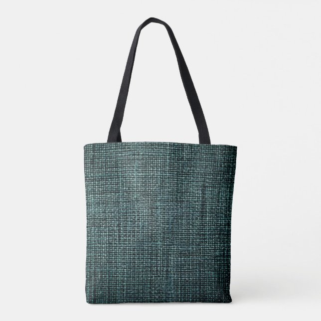 Sac fourre-tout en tissu fin vert (Dos)