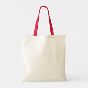 Sac fourre-tout en toile à poignée rouge