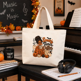 Sac fourre-tout en toile Café Spooky Tunes – Cadea