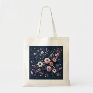 Sac fourre-tout en toile de coton floral - Boutiqu