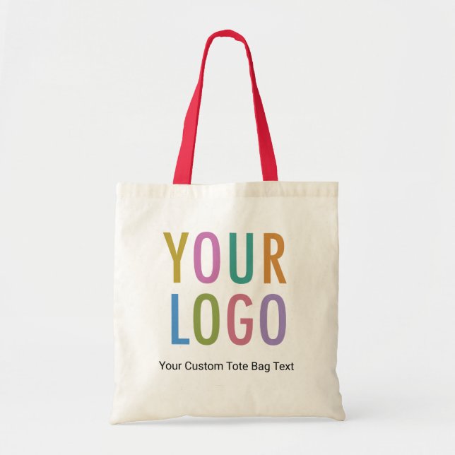 Sac fourre-tout en toile de logo double face avec  (Devant)