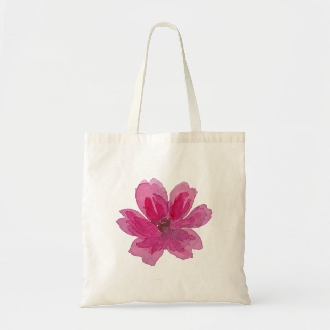 Sac fourre-tout en toile florale (Devant)