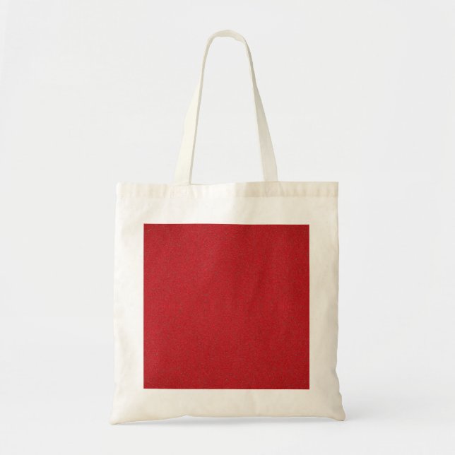 Sac fourre-tout en toile rouge tomate texturé - pe (Devant)
