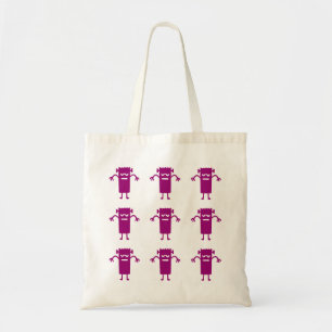 Sac fourre-tout en toile violet Frankenstein pour 