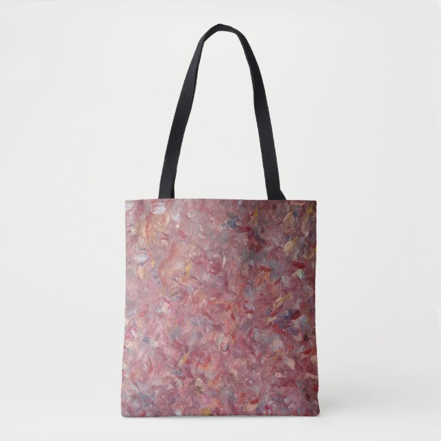 Sac fourre-tout en velours rouge (Devant)