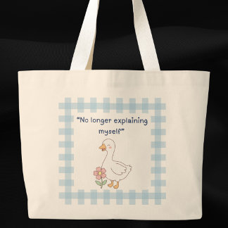 Sac fourre-tout en vichy bleu Sassy Goose