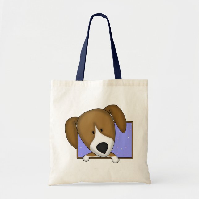 Sac fourre-tout encadré à beagle de bande dessinée (Devant)