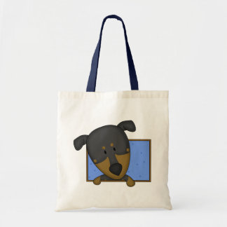 Sac fourre-tout encadré à Pinscher de dobermann de