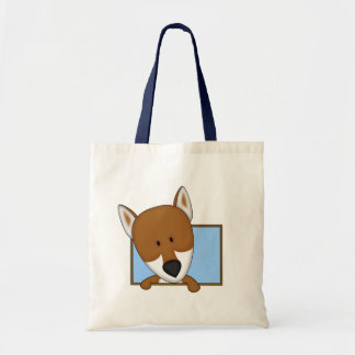 Sac fourre-tout encadré à Shiba Inu de bande