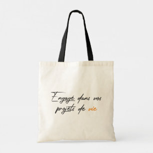 Sac fourre-tout "Engagé dans vos projets de vie"