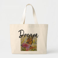 Sac fourre-tout enorme à toile de papillon rêveur
