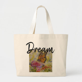 Sac fourre-tout enorme à toile de papillon rêveur