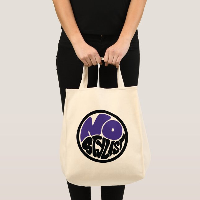 Sac fourre-tout épicerie à emblème double purp NO  (Devant (produit))