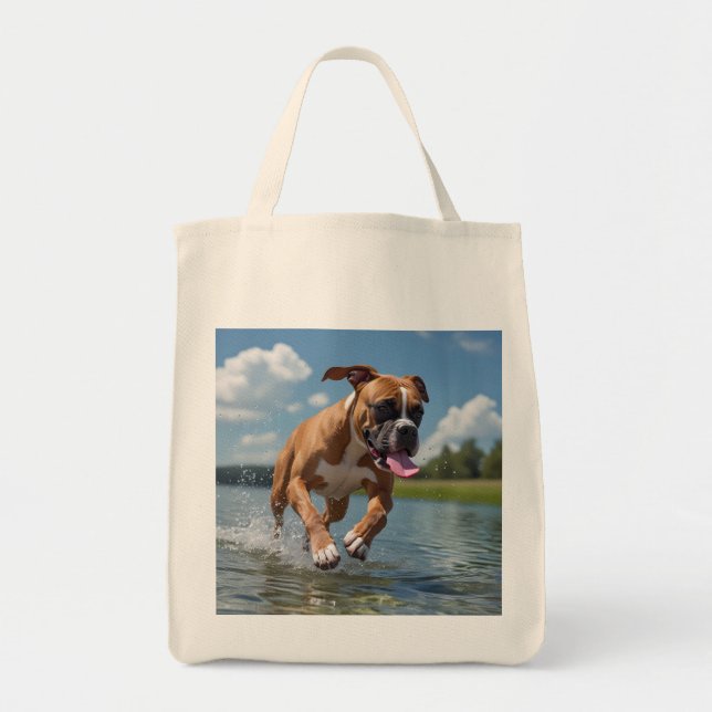 Sac fourre-tout épicerie élégant Boxer (Devant)