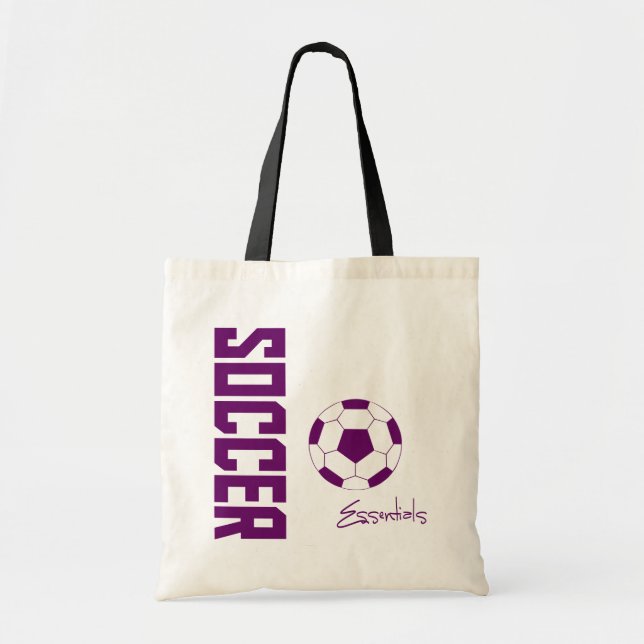 Sac fourre-tout Essentials de football (violet) (Devant)
