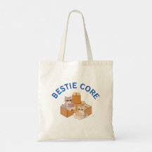 Sac fourre-tout esthétique à noyau de meilleure am