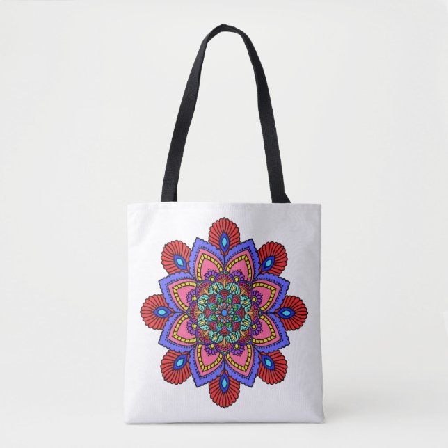 Sac fourre-tout et cabas Mandala (Devant)