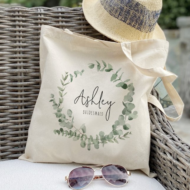 Sac fourre-tout Eucalyptus Leaf Bridesmaiers (Créateur téléchargé)