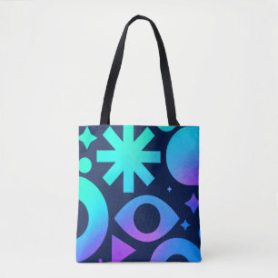 Sac fourre-tout Evil Eye Cosmic sarcelle violet My